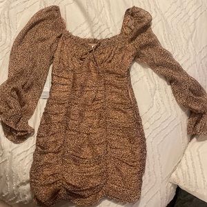 Lush Long sleeve mini touched dress